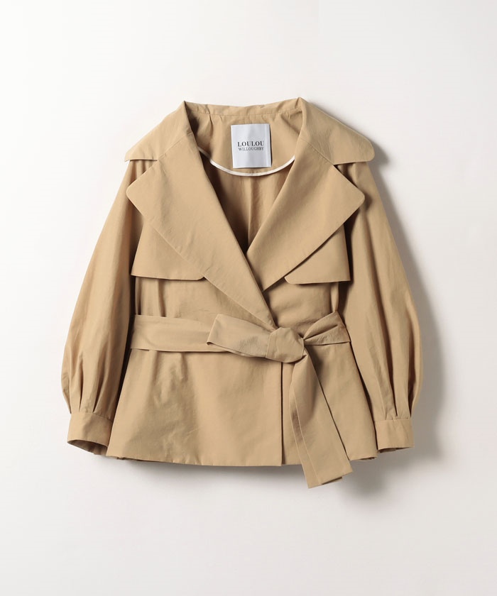 カタログギフトも！ 新品 LOULOU WILLOUGHBY パフスリーブコート 01