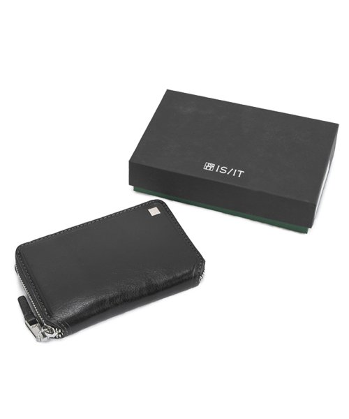 IS/IT(イズイット)/IS/IT イズイット 財布 二つ折り財布 本革 ミドルウォレット メンズ ラウンドファスナー ボックス型 isit－958605/img15