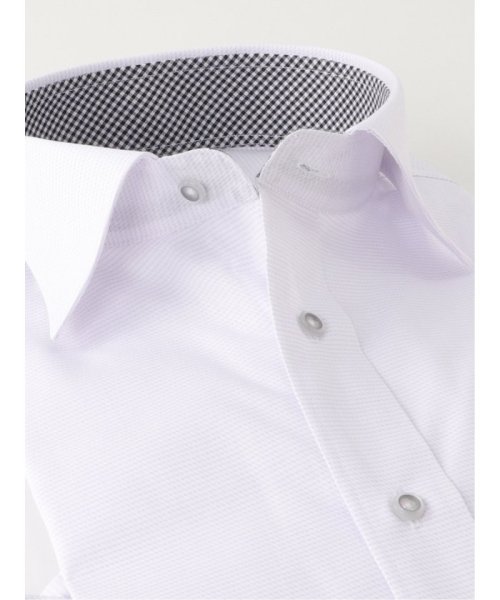 TAKA-Q(タカキュー)/クールファクター/COOLFACTOR スタンダードフィット ワイドカラー 長袖 シャツ メンズ ワイシャツ ビジネス ノーアイロン 形態安定 yシャツ 速乾/img01