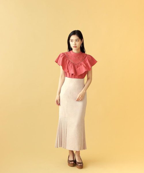 JILL by JILL STUART(ジル バイ ジル スチュアート)/◇カラーカットワークブラウス/img23