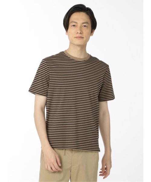 TAKA-Q(タカキュー)/【DRESS T－SHIRT】AIR SILKETE ボーダー柄 クルーネック 半袖 メンズ Tシャツ カットソー カジュアル インナー ビジネス ギフト プレ/img30