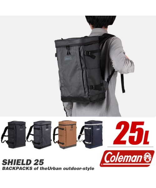 Coleman(Coleman)/コールマン リュック 25L スクエア ボックス型 大容量 通学 男子 女子 メンズ レディース シールド25 防水 撥水 Coleman SHIELD25/img14