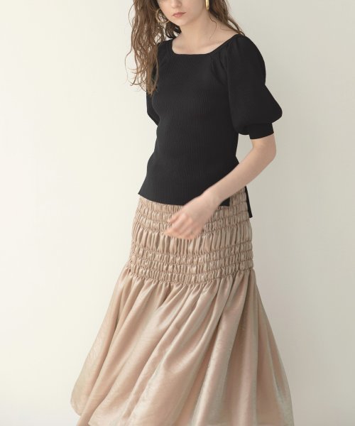 MIELI INVARIANT(ミエリ インヴァリアント)/Aurora Shirring Skirt/img07