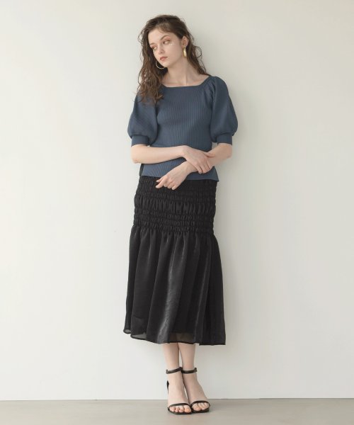 MIELI INVARIANT(ミエリ インヴァリアント)/Aurora Shirring Skirt/img10