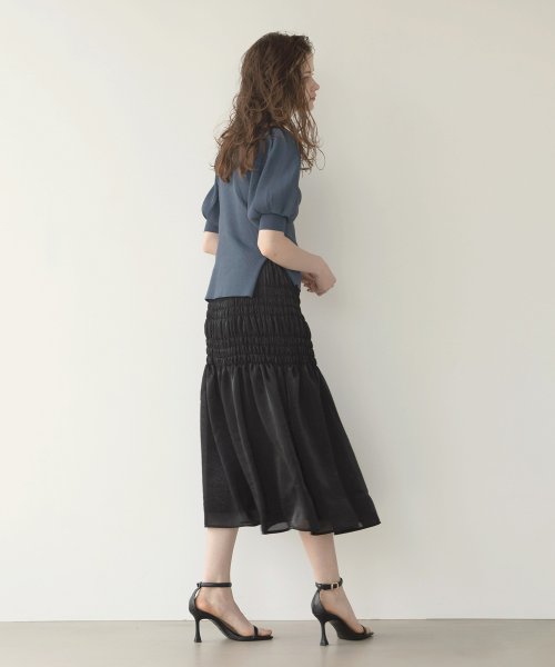 MIELI INVARIANT(ミエリ インヴァリアント)/Aurora Shirring Skirt/img11