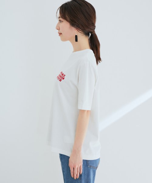 VIS(ビス)/オーガニックコットンゆらゆらPOPな刺繍ロゴTシャツ【susutainable】/img13