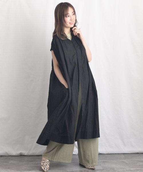 ARGO TOKYO(アルゴトウキョウ)/Color Cotton Shirt Sleeveless GatherOne－piece 2902402　カラーコットンシャツスリーブレスギャザーワンピース　/img31