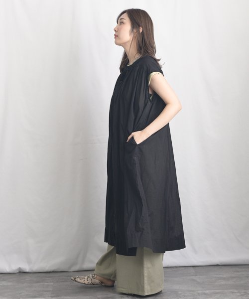 ARGO TOKYO(アルゴトウキョウ)/Color Cotton Shirt Sleeveless GatherOne－piece 2902402　カラーコットンシャツスリーブレスギャザーワンピース　/img40