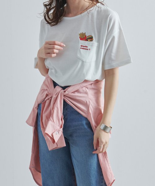Fizz(フィズ)/ポケット刺繍デザインTシャツ　mitis SS　半袖/img02