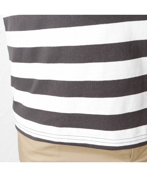 MAC HOUSE(men)(マックハウス（メンズ）)/[大きいサイズ] ORGABITS オーガビッツ ボーダークルーネック半袖Tシャツ キングサイズ QMH/03830SS－K/img06