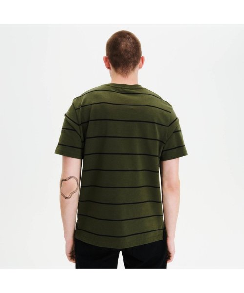 ＡＩＧＬＥ MEN(エーグル　メンズ)/リネンコット ストライプンポケット 半袖Tシャツ/img06