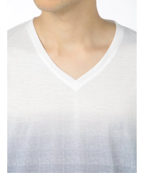 TAKA-Q(タカキュー)/転写グラデーション Vネック 半袖 メンズ Tシャツ カットソー カジュアル インナー ビジネス ギフト プレゼント/img25