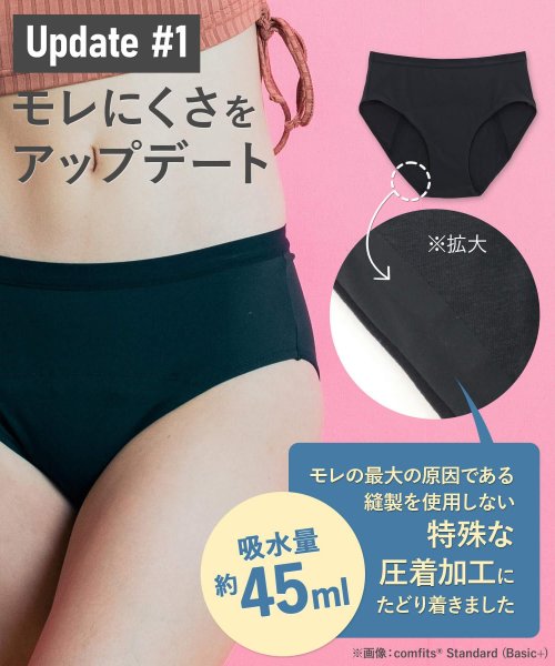 fran de lingerie(フランデランジェリー)/comfits Standard Basic+吸水型サニタリーショーツcomfits（コンフィッツ）スタンダード・ベーシック（夜用）/img21