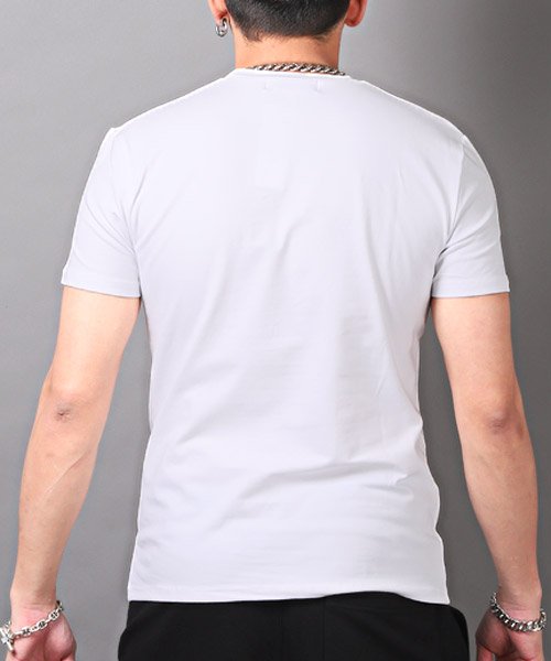 LUXSTYLE(ラグスタイル)/RUMSODA(ラムソーダ)レインボー箔プリントTシャツ/Tシャツ メンズ 半袖 プリント ロゴ レインボー箔/img01