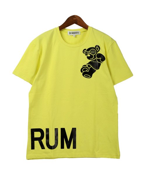 LUXSTYLE(ラグスタイル)/RUMSODA(ラムソーダ)箔プリントTシャツ/Tシャツ メンズ 半袖 ロゴ プリント ベア クマ/img08