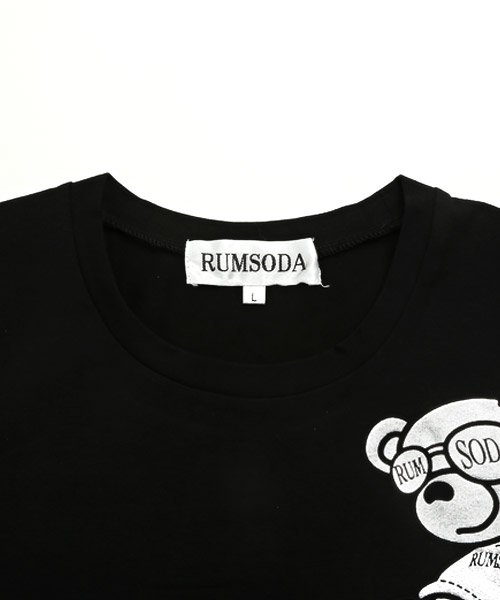 LUXSTYLE(ラグスタイル)/RUMSODA(ラムソーダ)箔プリントTシャツ/Tシャツ メンズ 半袖 ロゴ プリント ベア クマ/img13