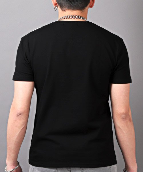 LUXSTYLE(ラグスタイル)/RUMSODA(ラムソーダ)ライトストーンTシャツ/Tシャツ メンズ 半袖 ロゴ プリント ラインストーン/img01