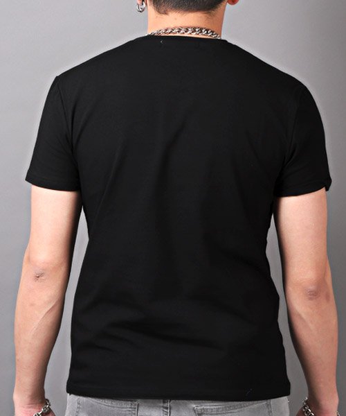 LUXSTYLE(ラグスタイル)/RUMSODA(ラムソーダ)チェーン刺繍Tシャツ/Tシャツ メンズ 半袖 チェーン刺繍 ロゴ カラフル クマ/img01