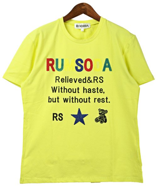 LUXSTYLE(ラグスタイル)/RUMSODA(ラムソーダ)チェーン刺繍Tシャツ/Tシャツ メンズ 半袖 チェーン刺繍 ロゴ カラフル クマ/img07