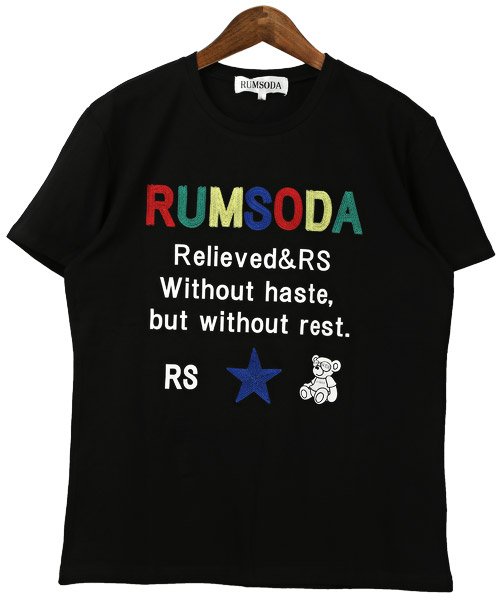LUXSTYLE(ラグスタイル)/RUMSODA(ラムソーダ)チェーン刺繍Tシャツ/Tシャツ メンズ 半袖 チェーン刺繍 ロゴ カラフル クマ/img08