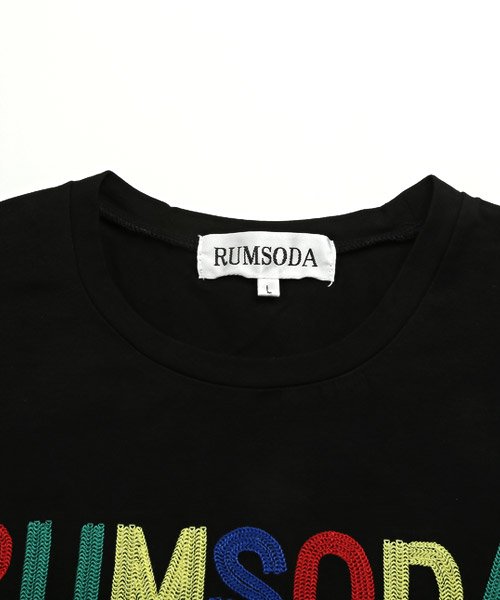 LUXSTYLE(ラグスタイル)/RUMSODA(ラムソーダ)チェーン刺繍Tシャツ/Tシャツ メンズ 半袖 チェーン刺繍 ロゴ カラフル クマ/img11