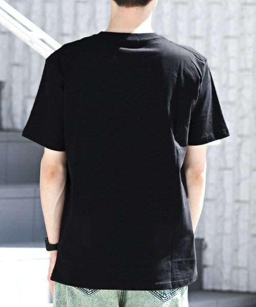 LUXSTYLE(ラグスタイル)/カレッジロゴプリントTシャツ/Tシャツ メンズ 半袖 ロゴ プリント カレッジロゴ/img01