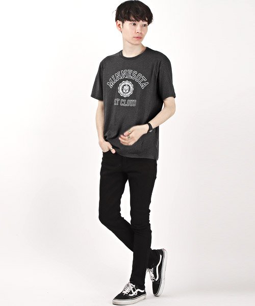 LUXSTYLE(ラグスタイル)/カレッジロゴプリントTシャツ/Tシャツ メンズ 半袖 ロゴ プリント カレッジロゴ/img05