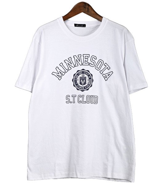 LUXSTYLE(ラグスタイル)/カレッジロゴプリントTシャツ/Tシャツ メンズ 半袖 ロゴ プリント カレッジロゴ/img07