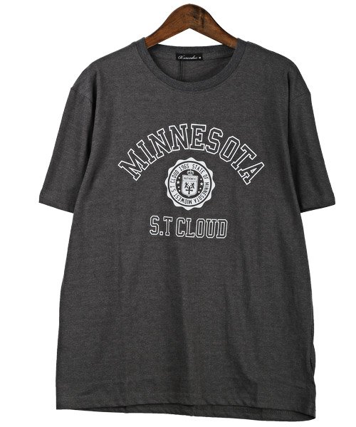 LUXSTYLE(ラグスタイル)/カレッジロゴプリントTシャツ/Tシャツ メンズ 半袖 ロゴ プリント カレッジロゴ/img08