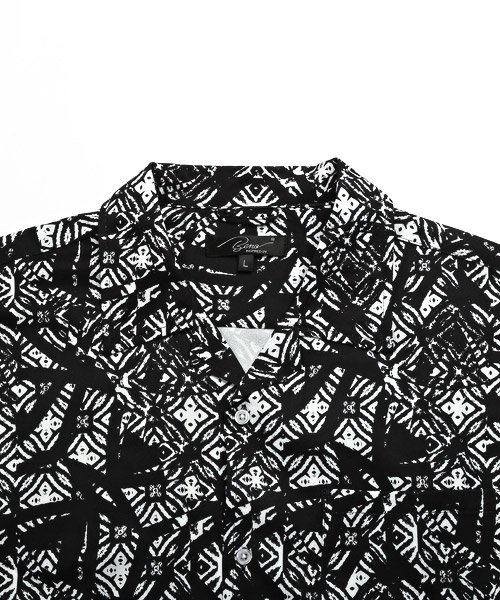 LUXSTYLE(ラグスタイル)/グラフィックオープンカラー半袖シャツ/半袖シャツ メンズ オープンカラー ビッグシルエット 総柄 グラフィック/img19