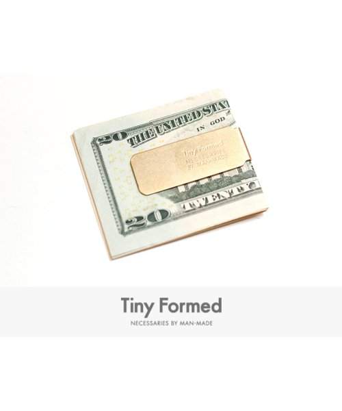 Tiny Formed(タイニーフォームド)/Tiny Formed タイニーフォームド マネークリップ シンプル 真鍮 Tiny metal money clip TM－07/img06
