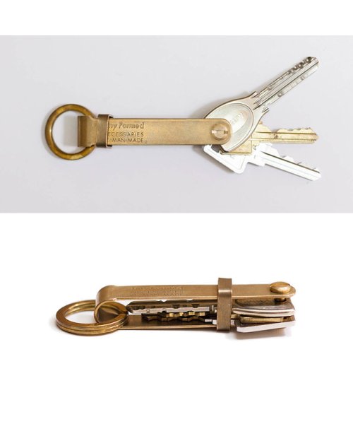 Tiny Formed(タイニーフォームド)/Tiny Formed タイニーフォームド キーケース キーホルダー ブランド シンプル 真鍮 折り畳み 収納 キーフリック key flick TM－08/img04