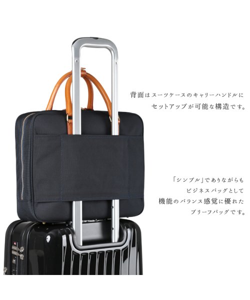 WONDER BAGGAGE(ワンダーバゲージ)/ワンダーバゲージ グッドマンズ ビジネスバッグ 2WAY A4 バリスタ―ナイロン 本革 日本製 ブランド WONDER BAGGAGE WB－G－011/img15