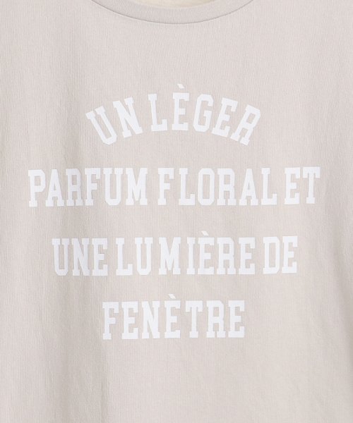 le.coeur blanc(ルクールブラン)/un leger parfumロゴプリントTシャツ/img30