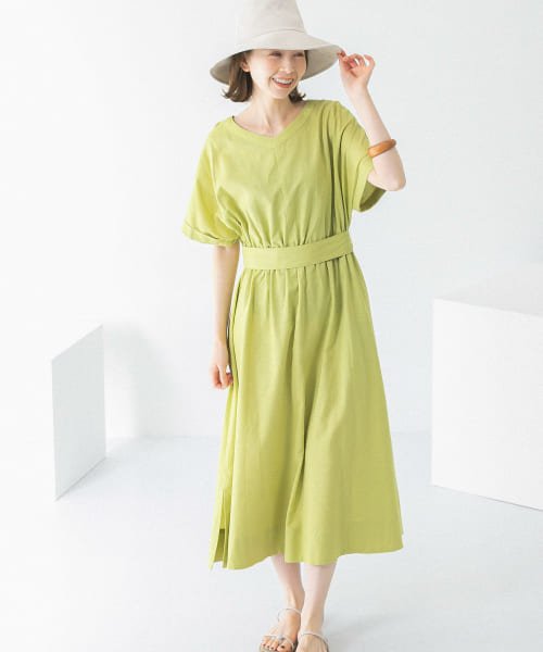 URBAN RESEARCH ROSSO(URBAN　RESEARCH　ROSSO)/『UR GREEN』2WAYウエストマークワンピース/img03