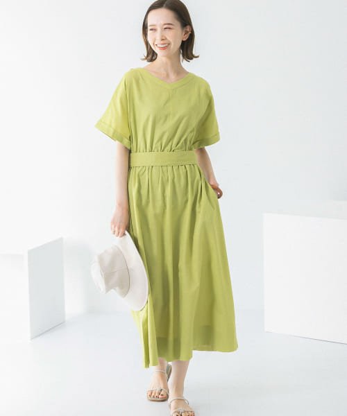 URBAN RESEARCH ROSSO(URBAN　RESEARCH　ROSSO)/『UR GREEN』2WAYウエストマークワンピース/img04