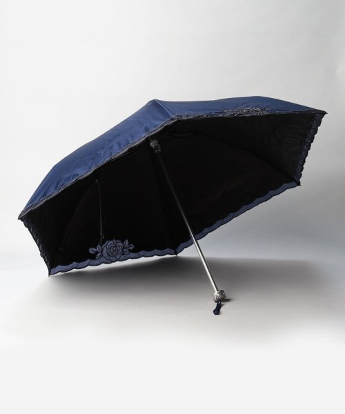 LANVIN Collection(umbrella)(ランバンコレクション（傘）)/晴雨兼用折たたみ日傘　”オーガンジー ローズカットワーク”/img01