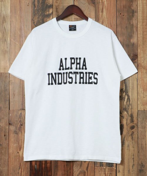 marukawa shonan(marukawa shonan)/【ALPHA/アルファ】スラブコットン ロゴTシャツ/TC1535 綿 100％ 大人 カジュアル ミリタリー メンズ Tシャツ 半袖 カジュアル 夏/img01