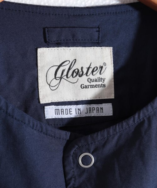 GLOSTER(GLOSTER)/【GLOSTER/グロスター】タイプライターノーカラーシャツジャケット/img33