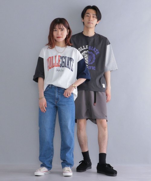 SHIPS MEN(シップス　メン)/*【SHIPS別注】Collegiate Pacific: カレッジプリント ドッキング Tシャツ/img01