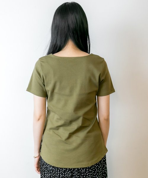 atONE(アットワン)/【選べる2タイプ】綿100％ ダブルフロントTシャツ/img45