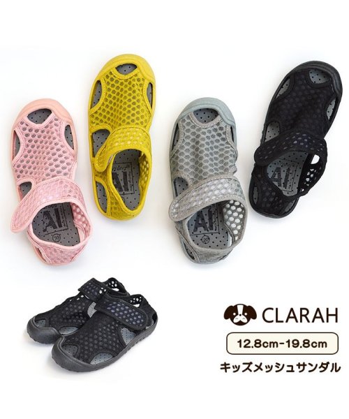 CLARAH　kids(クララキッズ)/キッズ スリッポン スニーカー メッシュ サンダル 子供靴 子ども靴 シューズ 靴 /img01