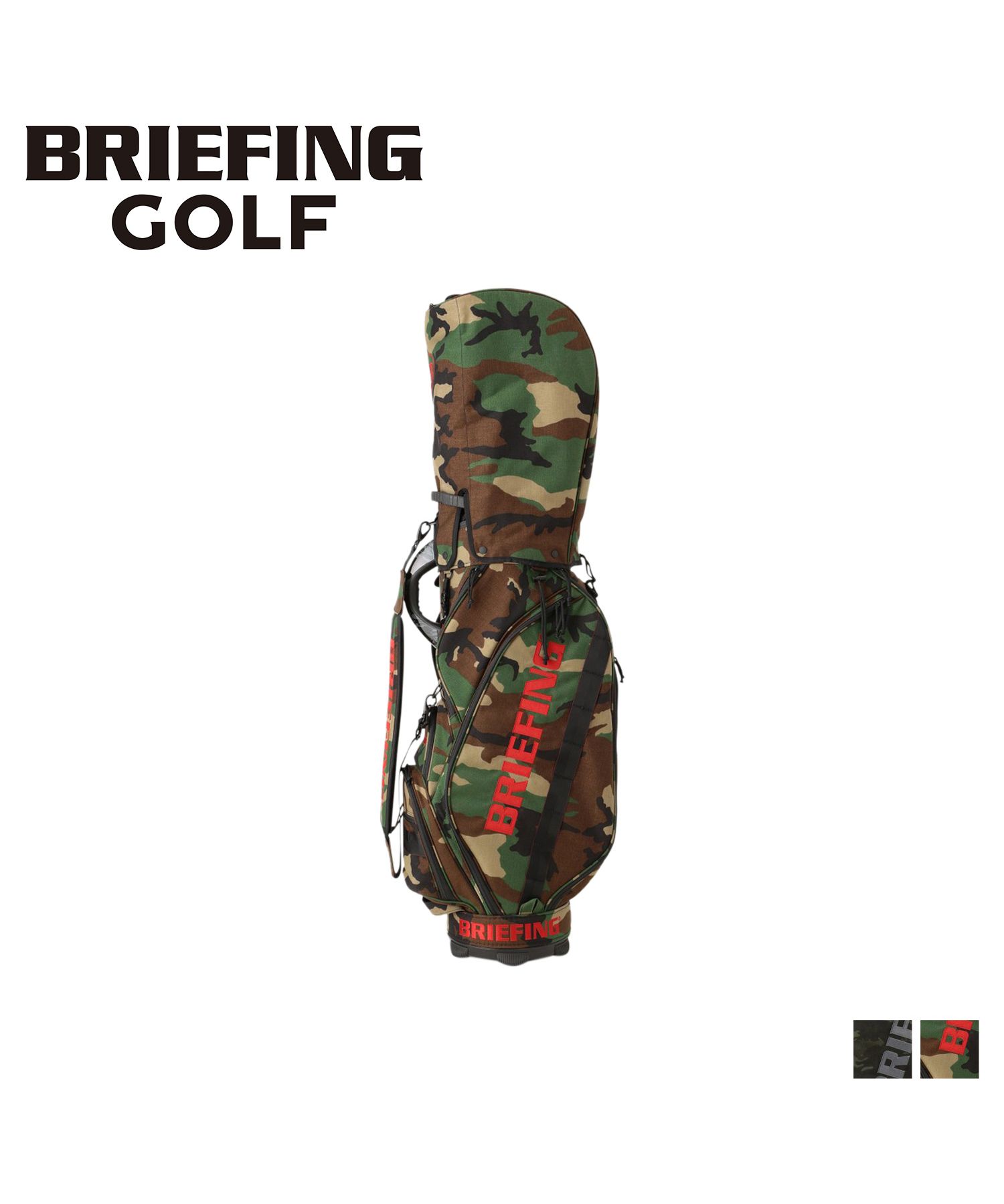 ブリーフィング BRIEFING ゴルフ バッグ キャディバッグ ゴルフバッグ メンズ レディース 軽量 スタンド 撥水 CR－5 #02 マルチカモ ウッドラ