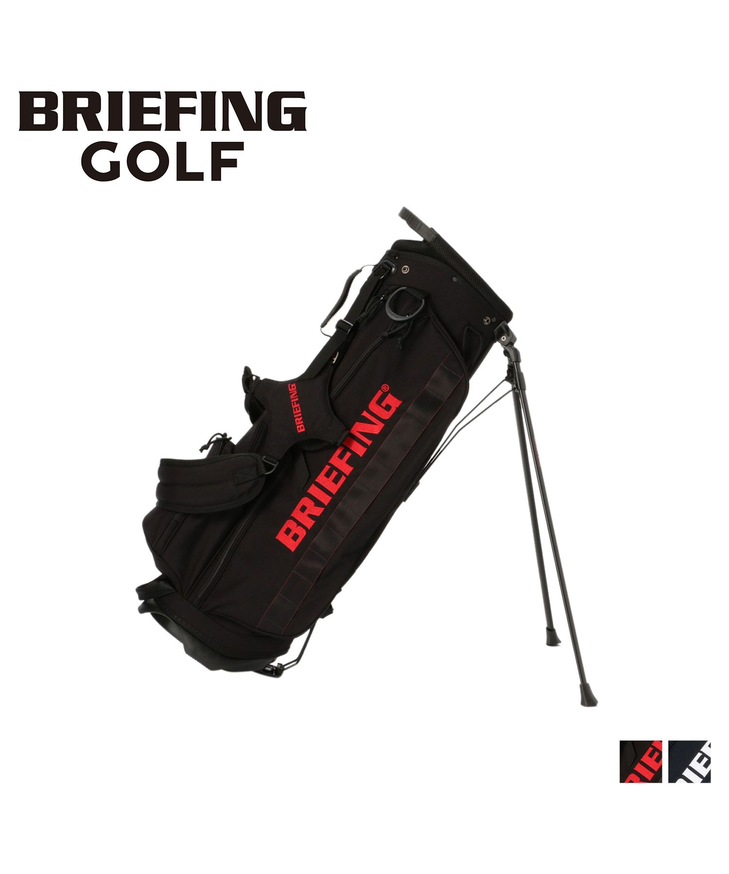 ブリーフィング BRIEFING ゴルフ バッグ キャディバッグ ゴルフバッグ メンズ レディース 軽量 スタンド 撥水 CR－4 #02 ブラック ネイビー 