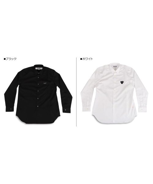 COMME des GARCONS(コムデギャルソン)/プレイ コムデギャルソン PLAY COMME des GARCONS シャツ 長袖 メンズ ブラックハート ロゴ BLACK HEART PLAY SHIRT/img02