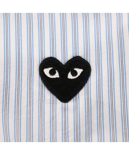 COMME des GARCONS(コムデギャルソン)/プレイ コムデギャルソン PLAY COMME des GARCONS シャツ 長袖 メンズ ストライプ ブラックハート ロゴ PLAY S STRIPED S/img07