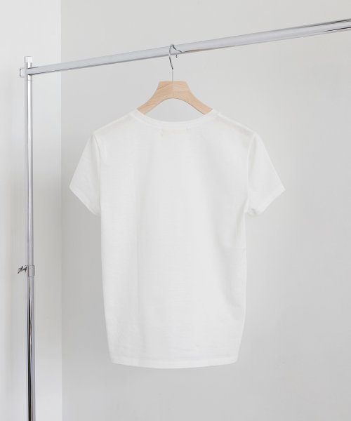 TOPKAPI EFOLE(トプカピ エフォル)/【EFOLE】 綿リネン フロッキーロゴ コンパクトTシャツ/img02