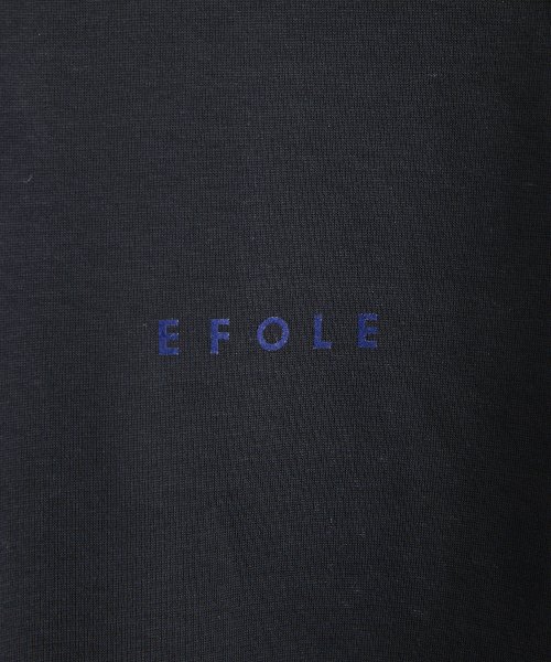 TOPKAPI EFOLE(トプカピ エフォル)/【EFOLE】 綿リネン フロッキーロゴ コンパクトTシャツ/img09
