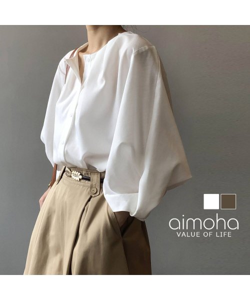 aimoha(aimoha（アイモハ）)/ボリューム袖ブラウス 韓国ファッション/img01