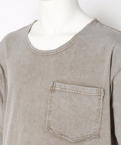 RATTLE TRAP(ラトルトラップ)/Uネックピグメントカット半袖Tシャツ/img01